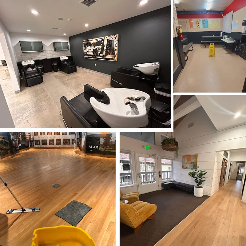 Green janitorial cleaning in Oxnard warehouse